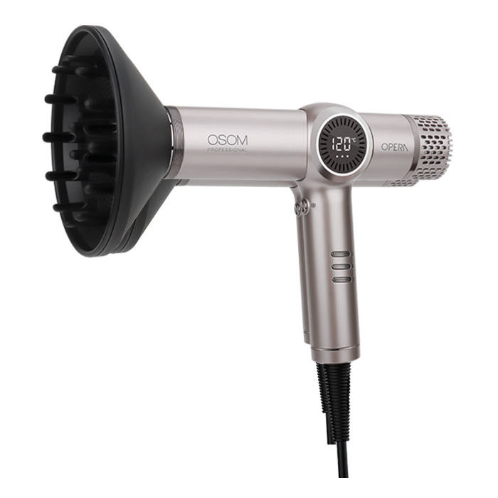 Plauku dziovintuvas OSOM Professional OPERA BLDC High Speed Hair Dryer OSOMPF07CH 1500 W sampanines spalvos 1