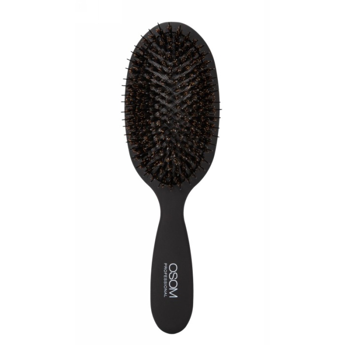 Sepetys plaukams OSOM Professional Hair Brush OSOMP2256 su serno sereliais ir nailono spygliukais juodos spalvos